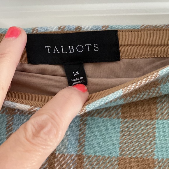 Talbots Wool Blend Lined Skirt Size 14 NWT - Picture 2 of 8